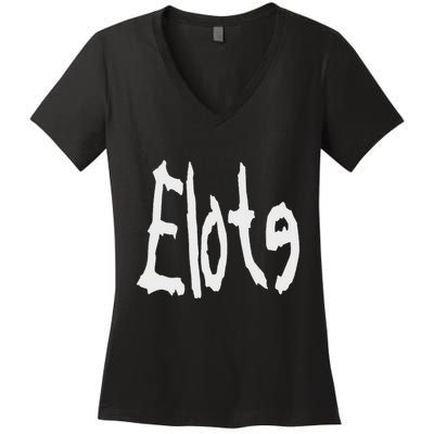 Vintage Distressed Elote Corn Girl Lover Women's V-Neck T-Shirt