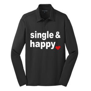 Valentines Day For Singles Gift Silk Touch Performance Long Sleeve Polo