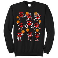 Valentines Day funny Basketball Heart Dunking Sweatshirt