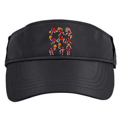 Valentines Day funny Basketball Heart Dunking Adult Drive Performance Visor