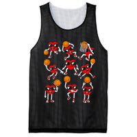Valentines Day funny Basketball Heart Dunking Mesh Reversible Basketball Jersey Tank