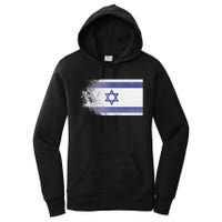 Vintage Distressed Flag of Israel Pray for Israel Pro Jewish  Women's Pullover Hoodie