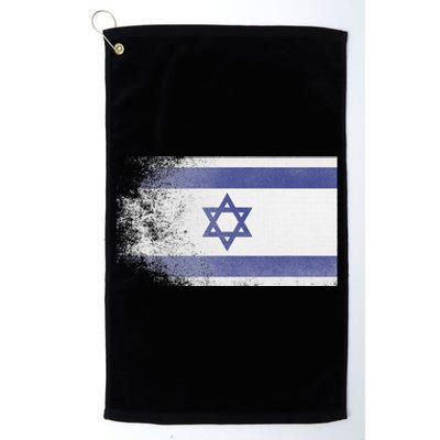 Vintage Distressed Flag of Israel Pray for Israel Pro Jewish  Platinum Collection Golf Towel