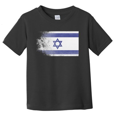 Vintage Distressed Flag of Israel Pray for Israel Pro Jewish  Toddler T-Shirt