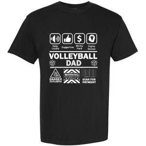 Volleyball Dad Funny Contents Of Sports Father Garment-Dyed Heavyweight T-Shirt