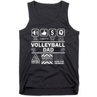 Volleyball Dad Funny Contents Of Sports Father Tank Top