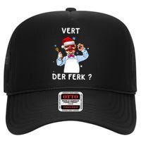 Vert Der Ferk Christmas Funny Chef High Crown Mesh Back Trucker Hat