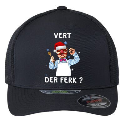 Vert Der Ferk Christmas Funny Chef Flexfit Unipanel Trucker Cap