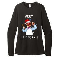 Vert Der Ferk Christmas Funny Chef Womens CVC Long Sleeve Shirt