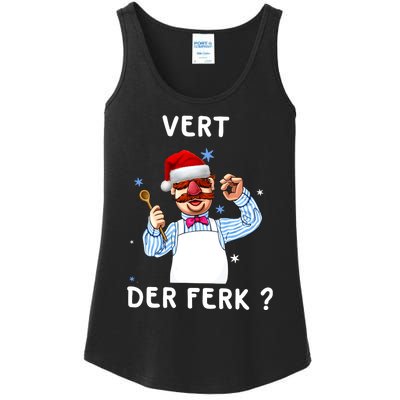 Vert Der Ferk Christmas Funny Chef Ladies Essential Tank