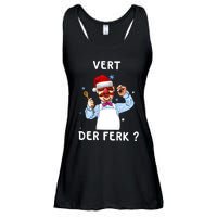 Vert Der Ferk Christmas Funny Chef Ladies Essential Flowy Tank