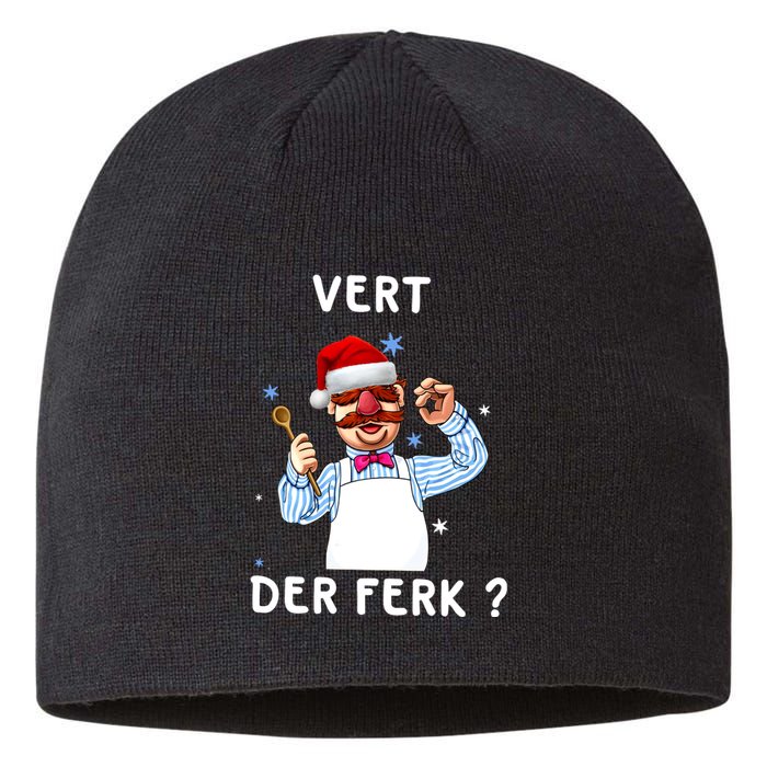 Vert Der Ferk Christmas Funny Chef Sustainable Beanie