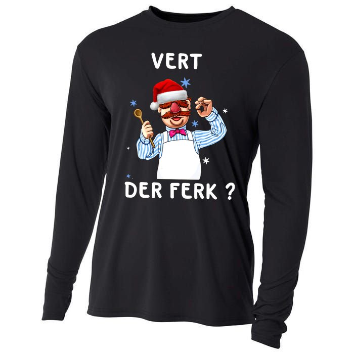 Vert Der Ferk Christmas Funny Chef Cooling Performance Long Sleeve Crew