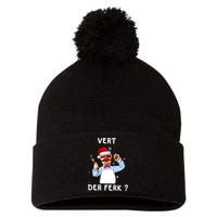 Vert Der Ferk Christmas Funny Chef Pom Pom 12in Knit Beanie