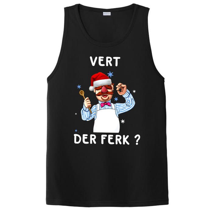 Vert Der Ferk Christmas Funny Chef PosiCharge Competitor Tank