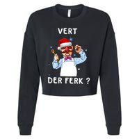 Vert Der Ferk Christmas Funny Chef Cropped Pullover Crew