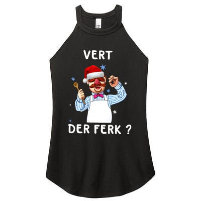 Vert Der Ferk Christmas Funny Chef Women's Perfect Tri Rocker Tank