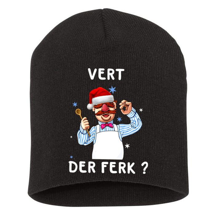 Vert Der Ferk Christmas Funny Chef Short Acrylic Beanie