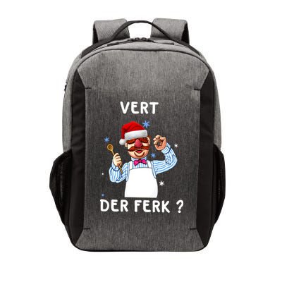 Vert Der Ferk Christmas Funny Chef Vector Backpack