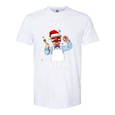 Vert Der Ferk Christmas Funny Chef Softstyle CVC T-Shirt