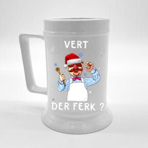 Vert Der Ferk Christmas Funny Chef Beer Stein