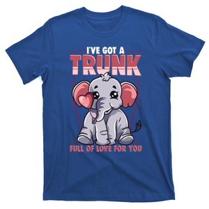 Valentine's Day Full Of Love For You Cute Elephant Gift Funny Gift T-Shirt