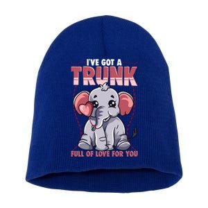 Valentine's Day Full Of Love For You Cute Elephant Gift Funny Gift Short Acrylic Beanie