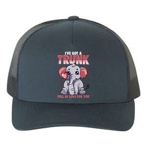 Valentine's Day Full Of Love For You Cute Elephant Gift Funny Gift Yupoong Adult 5-Panel Trucker Hat