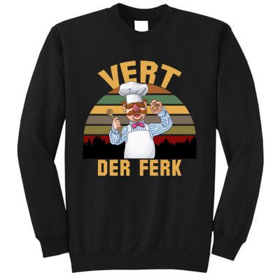 Vert Der Ferk Swedish Chef Vintage Funny Sweatshirt