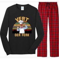 Vert Der Ferk Swedish Chef Vintage Funny Long Sleeve Pajama Set