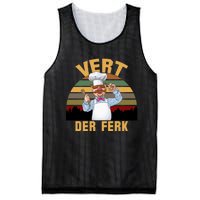 Vert Der Ferk Swedish Chef Vintage Funny Mesh Reversible Basketball Jersey Tank