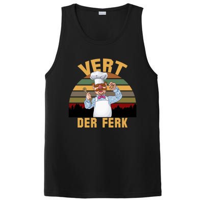 Vert Der Ferk Swedish Chef Vintage Funny PosiCharge Competitor Tank