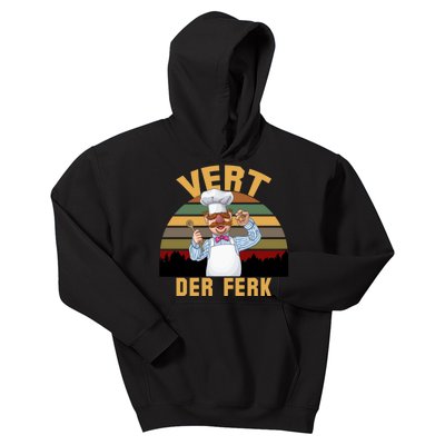 Vert Der Ferk Swedish Chef Vintage Funny Kids Hoodie