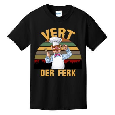 Vert Der Ferk Swedish Chef Vintage Funny Kids T-Shirt