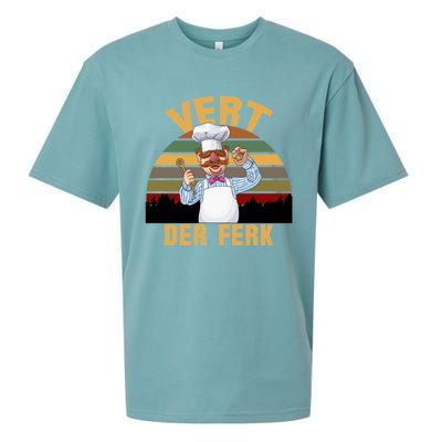 Vert Der Ferk Swedish Chef Vintage Funny Sueded Cloud Jersey T-Shirt