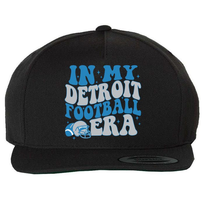 Vintage Detroit Football Wool Snapback Cap