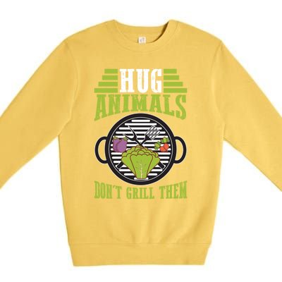 Veganism Design For Vegan Gift Premium Crewneck Sweatshirt