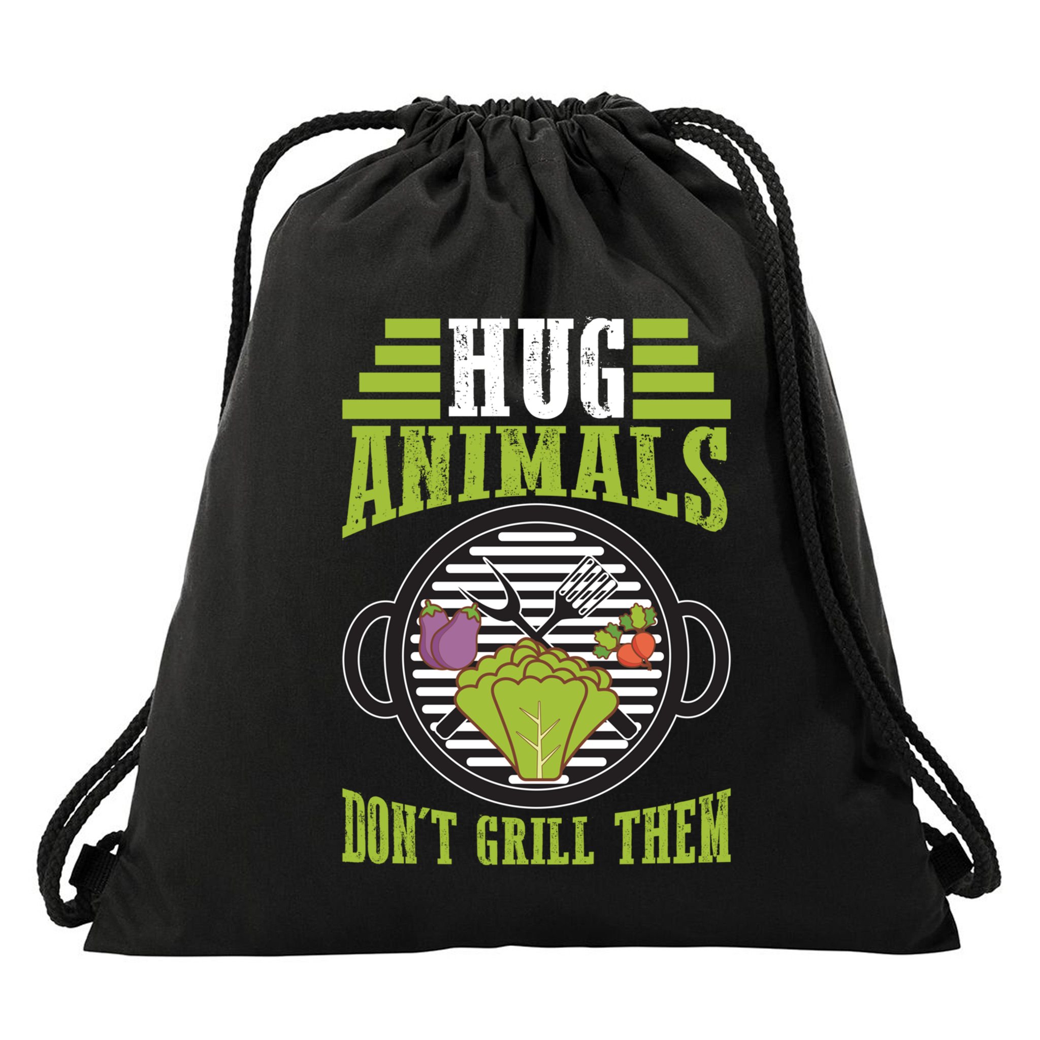 Veganism Design For Vegan Gift Drawstring Bag