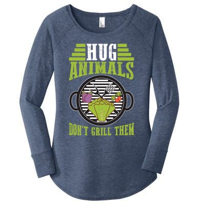 Veganism Design For Vegan Gift Women's Perfect Tri Tunic Long Sleeve Shirt