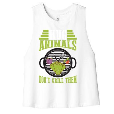 Veganism Design For Vegan Gift Women's Racerback Cropped Tank