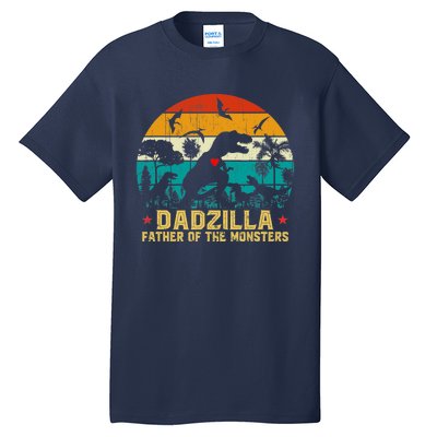 Vintage Dadzilla Father Of The Monsters For DAD Father's Day Tall T-Shirt