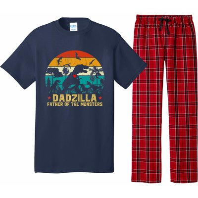 Vintage Dadzilla Father Of The Monsters For DAD Father's Day Pajama Set