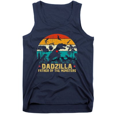 Vintage Dadzilla Father Of The Monsters For DAD Father's Day Tank Top