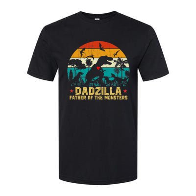 Vintage Dadzilla Father Of The Monsters For DAD Father's Day Softstyle CVC T-Shirt