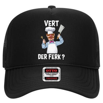 Vert Der Ferk The Swedish Chef High Crown Mesh Back Trucker Hat