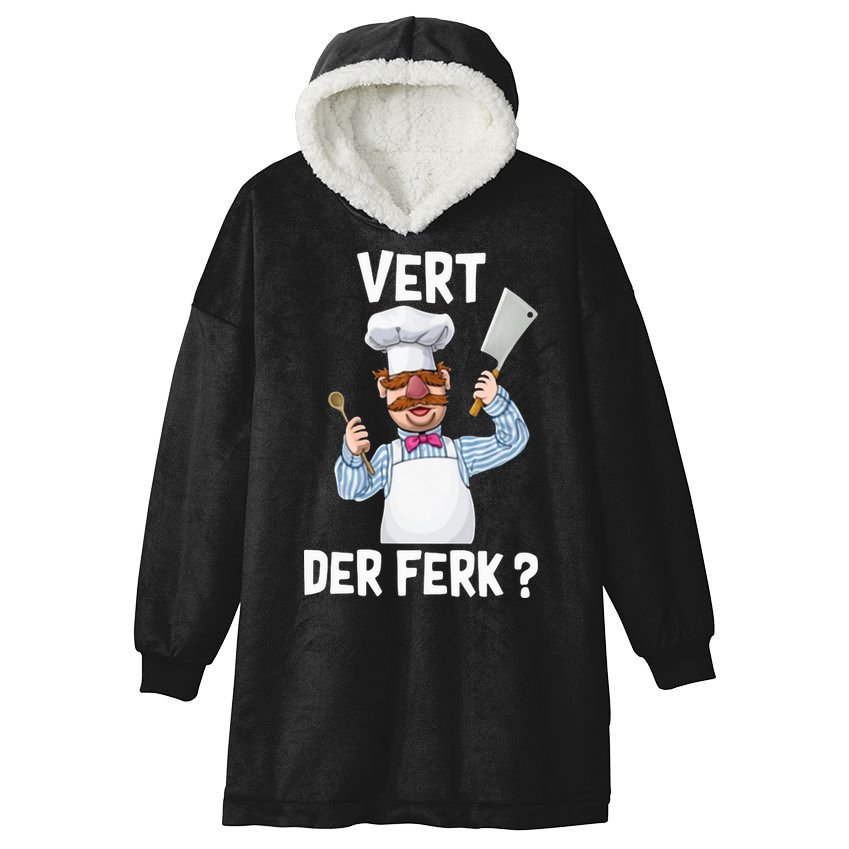Vert Der Ferk The Swedish Chef Hooded Wearable Blanket