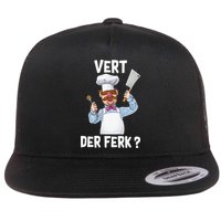 Vert Der Ferk The Swedish Chef Flat Bill Trucker Hat