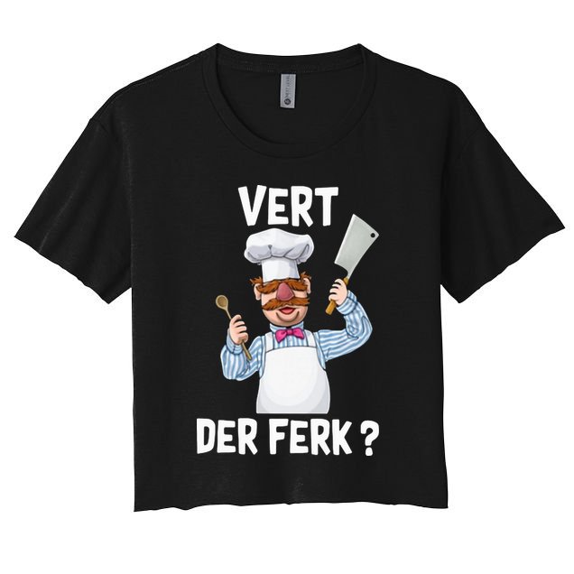 Vert Der Ferk The Swedish Chef Crop Top