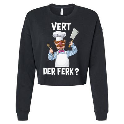 Vert Der Ferk The Swedish Chef Cropped Pullover Crew
