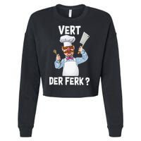 Vert Der Ferk The Swedish Chef Cropped Pullover Crew
